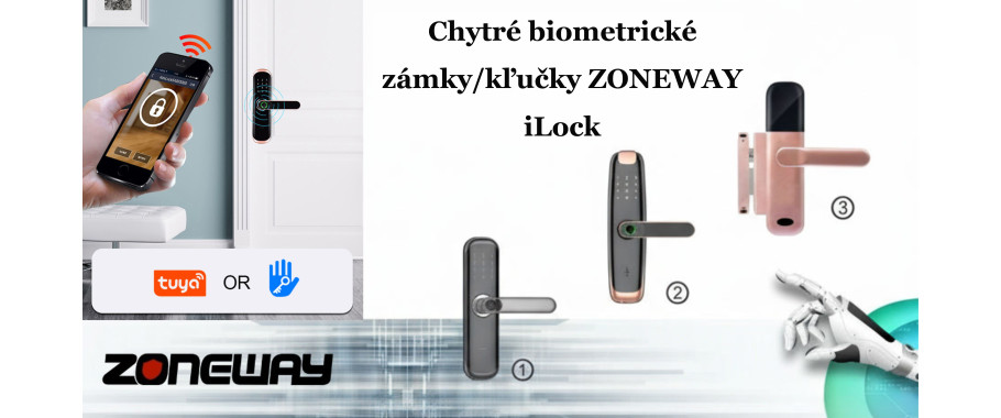 iLock – inteligentné biometrické zámky a kľučky ZONEWAY