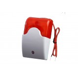 Červená drôtová strobo siréna k GSM alarmu malá LM103