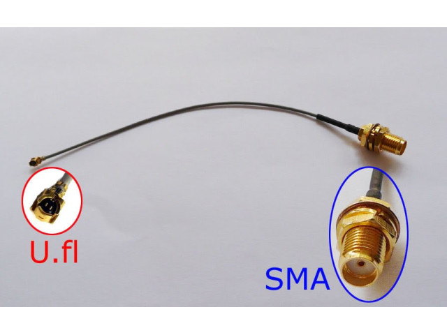 pigtail mini PCI U.FL to SMA female