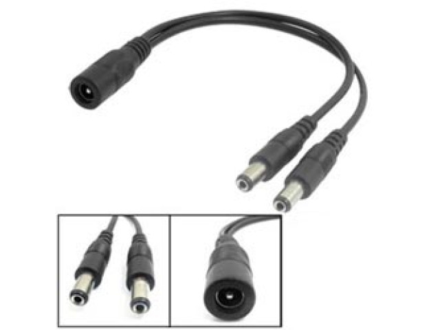 CCTV-SPLITTER napájacia rozbočka 1/2 pre napájanie CCTV kamier, rozbočovač