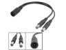 CCTV-SPLITTER napájacia rozbočka 1/2 pre napájanie CCTV kamier, rozbočovač