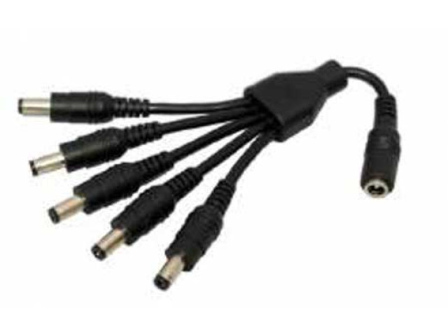 CCTV-SPLITTER napájacia rozbočka 1/5 pre napájanie CCTV kamier, rozbočovač