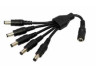CCTV-SPLITTER napájacia rozbočka 1/5 pre napájanie CCTV kamier, rozbočovač