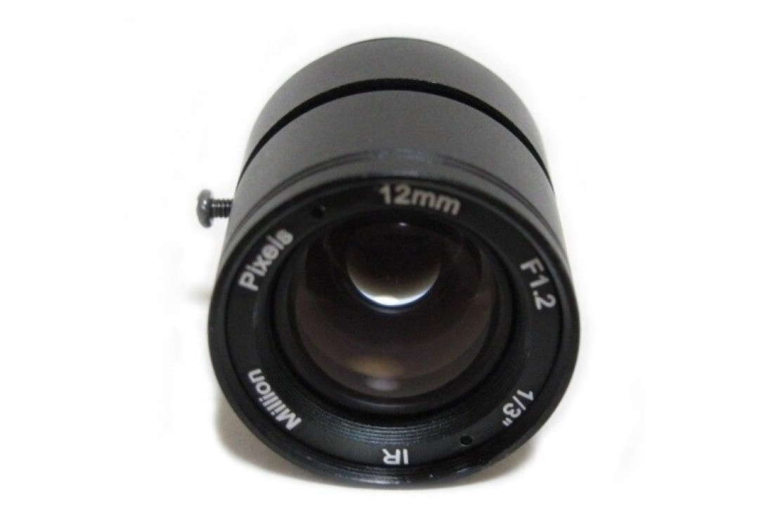 12 mm CS vymeniteľná šošovka pre kamery