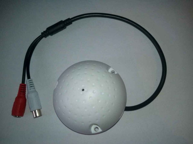 Mikrofón s predzosilňovačom pre bezpečnostné EXTRA citlivé CCTV/AHD/CVI kamery TT-MIC009A