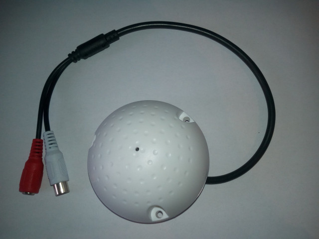 Mikrofón s predzosilňovačom pre bezpečnostné EXTRA citlivé CCTV/AHD/CVI kamery TT-MIC009A
