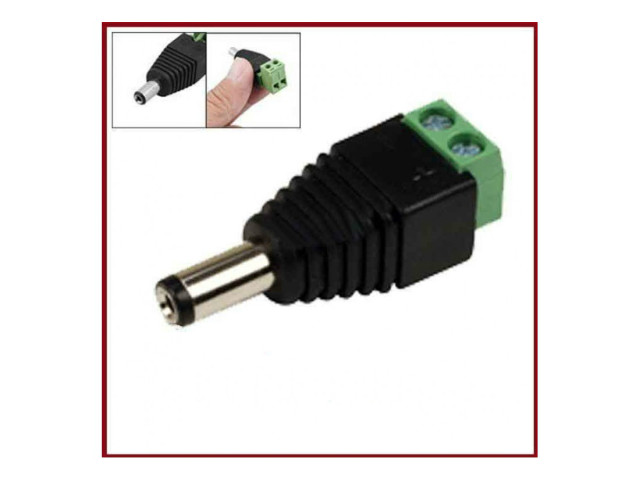 Napájací konektor 5,5 / 2,1mm, DC koncovka samec