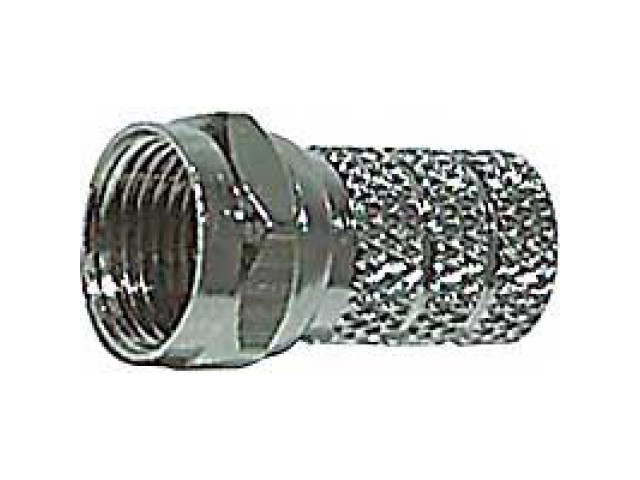 F konektor na koax RG59 6mm skrutkovacie (D197)