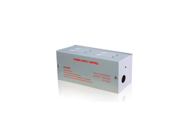 Napájací zdroj Sebury BPS-01 pre prístupové systémy, 12 V / 3 A