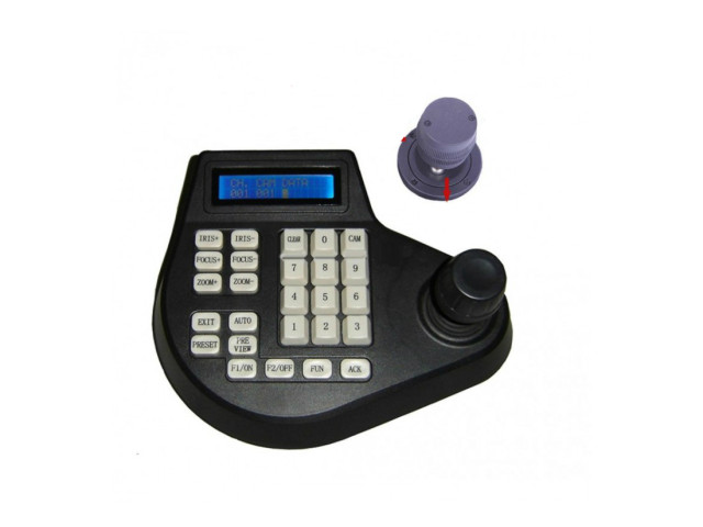 Ovládacia pult pre TVI / AHD / CVI PTZ kamery, PTZ telemetrie s 3D joystickom | ZONEWAY CTRL-3D
