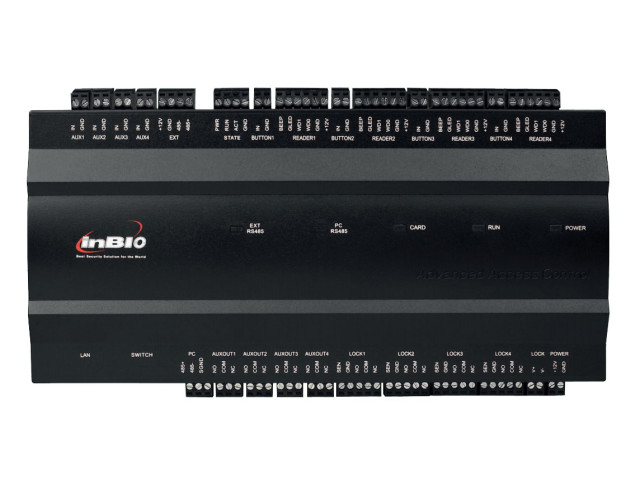 Riadiaca jednotka INBIO460 TCP / IP 4 dvere 4 čítačiek, RS485, WG26-34, TCP/IP + SW