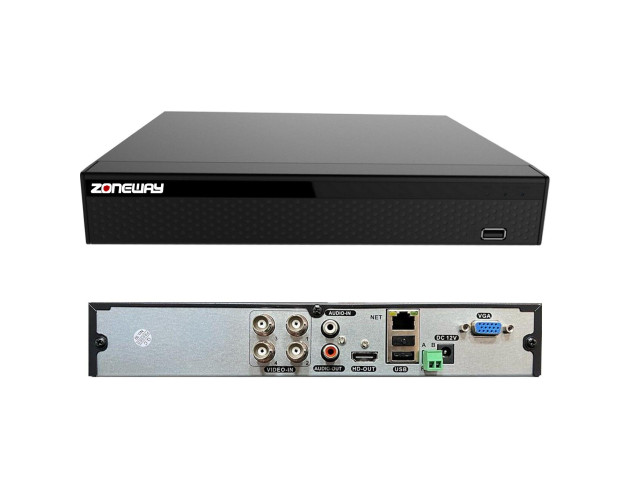 16CH IP/4CH AHD 8MPx hybridný rekordér 4K XVR | ZONEWAY XVR2104