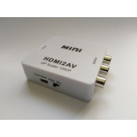 MINI konvertor HDMI to CVBS, převodník z HDMI na CVBS analog (HDMI2AV)