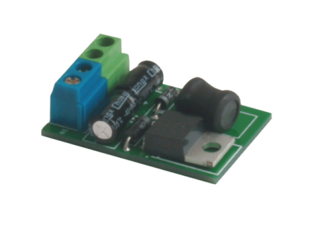 Napájací konvertor PCB-504, vstup 16-28 V DC, výstup 12 V / 1 A