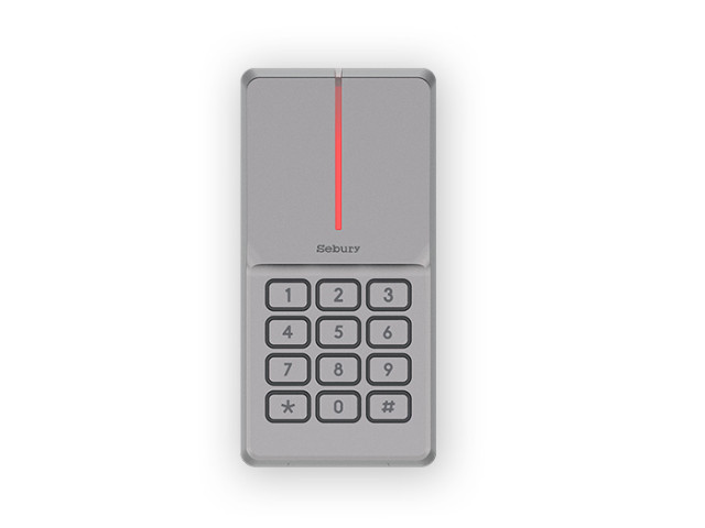 Celokovová prístupová klávesnica a RFID čítačka EM/HID/MIFARE/NFC | Sebury sKey2