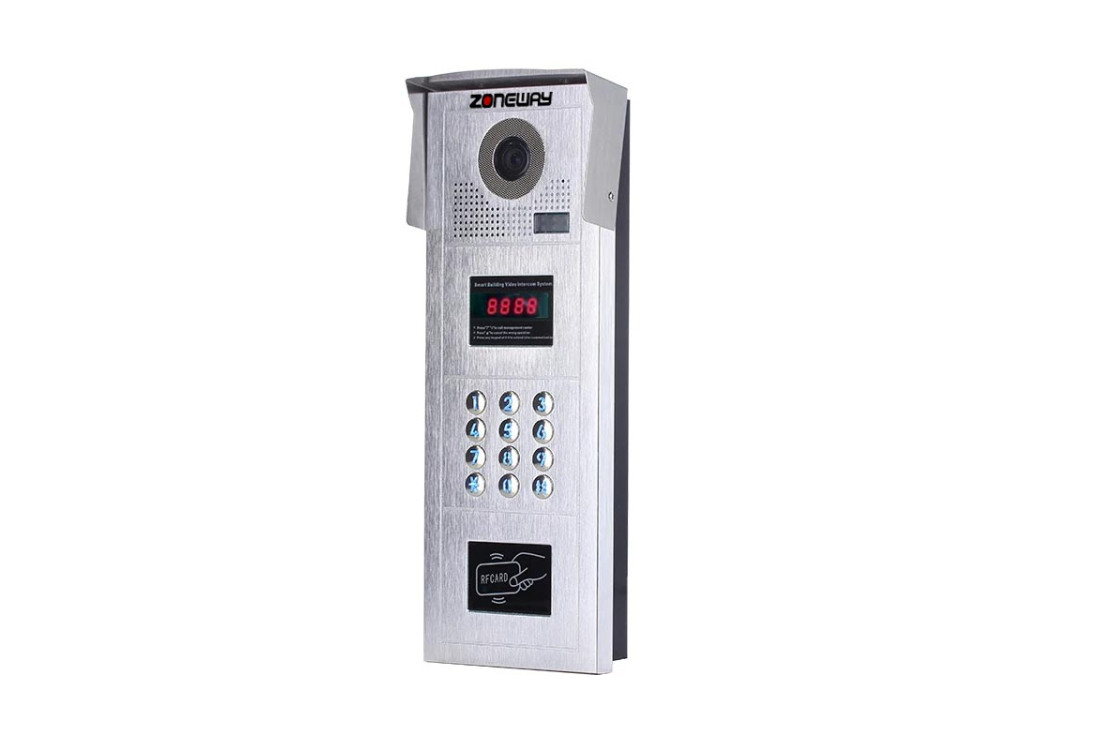 RFID prístupový systém/videozvonček - bytové tablo ZONEWAY ZW-618-D