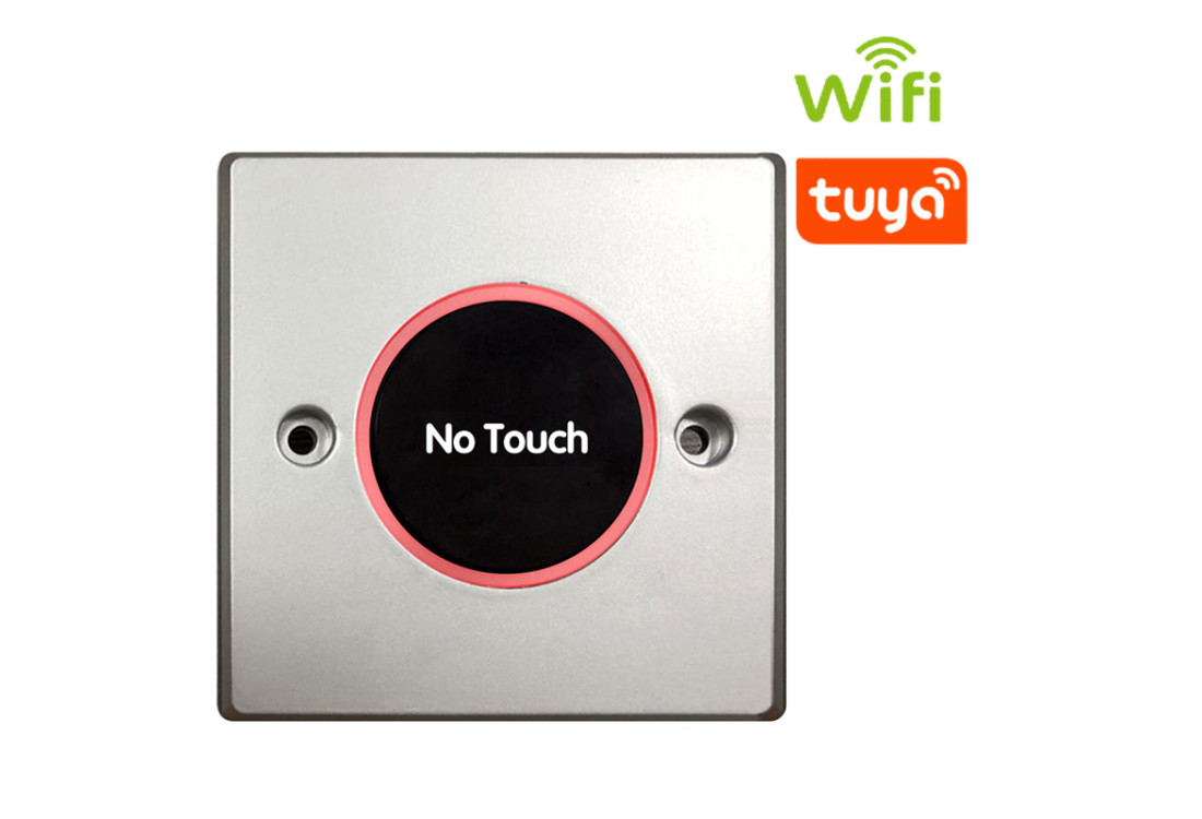 Inteligentné bezdotykové odchodové tlačidlo WiFi/Tuya, NO/NC/COM | SEBURY S12WIFI
