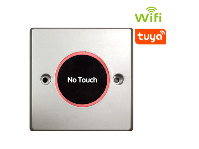 Inteligentné bezdotykové odchodové tlačidlo WiFi/Tuya, NO/NC/COM | SEBURY S12WIFI