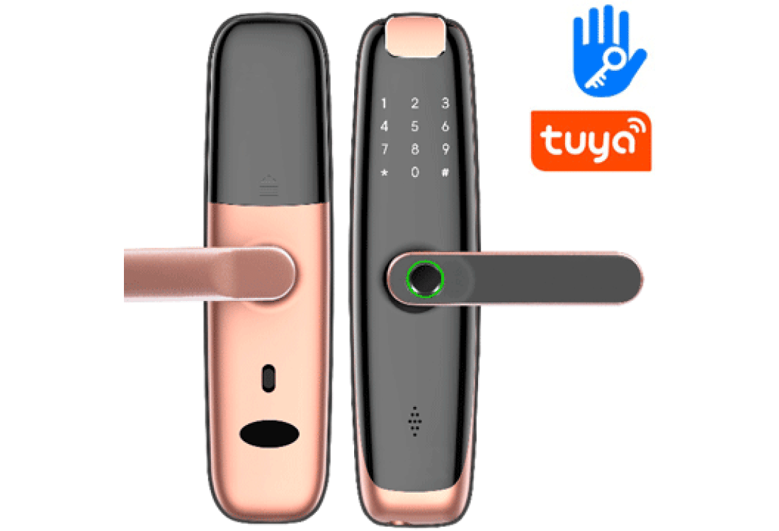 Inteligentný TUYA Bluetooth  MIFARE  zámok s odtlačkom | ZONEWAY iLock02