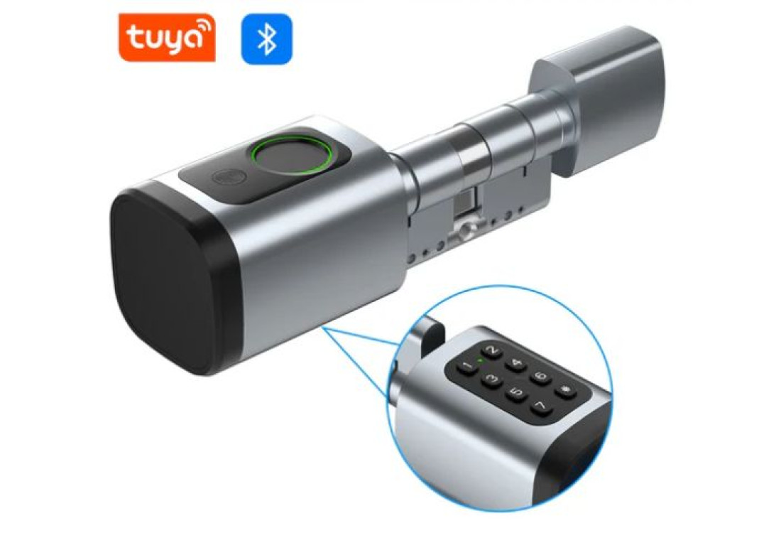 Inteligentná dverová vložka/kľučka ZONEWAY S2KF TUYA | PIN, RFID, odtlačok prsta, APP