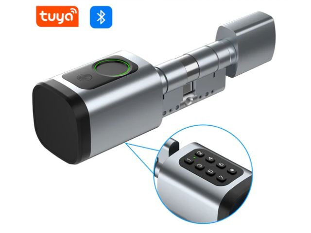 Inteligentná dverová vložka/kľučka ZONEWAY S2KF TUYA | PIN, RFID, odtlačok prsta, APP