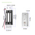 Zápustný elektromagnetický zámok 60 kg, 12V | Sebury EM-60SD