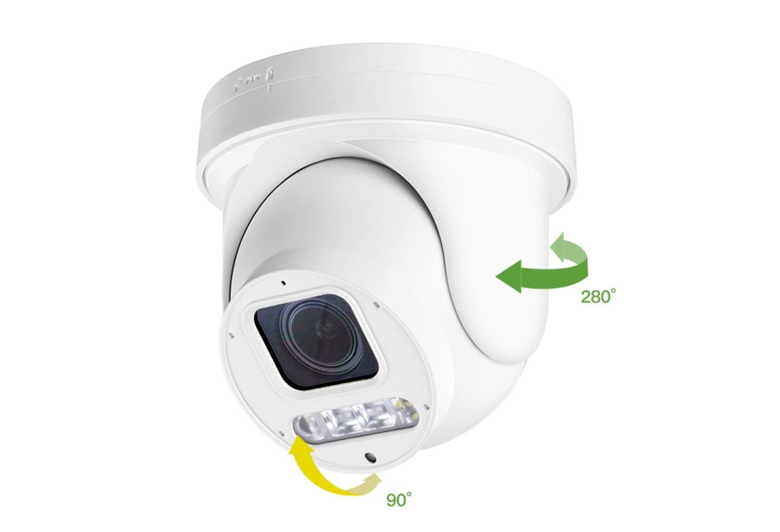 Vonkajšia mini PTZ kamera, IP kamera 6 Mpx, 4x zoom, IP66 | HICO X4D-M6S
