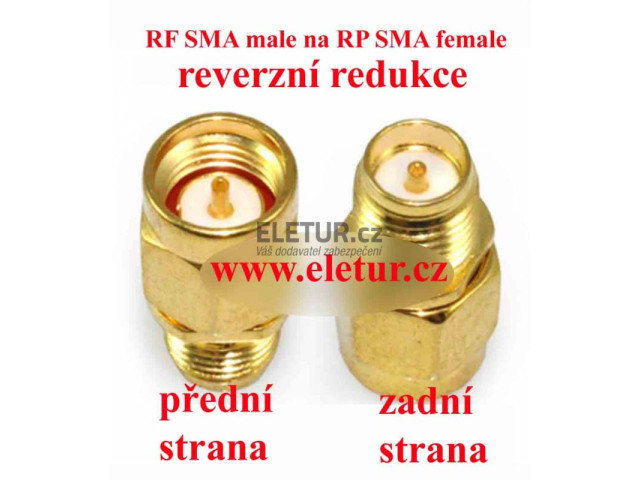RF SMA male to RP SMA female redukce